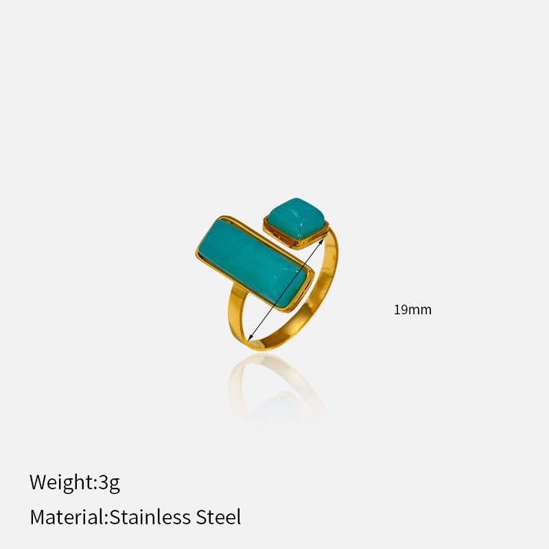 Wholesale Vintage Open Natural Stone Ring