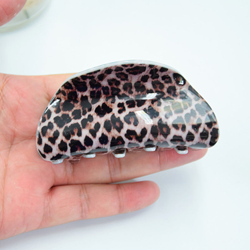 Wholesale Large Acrylic Leopard Print Hair Clips