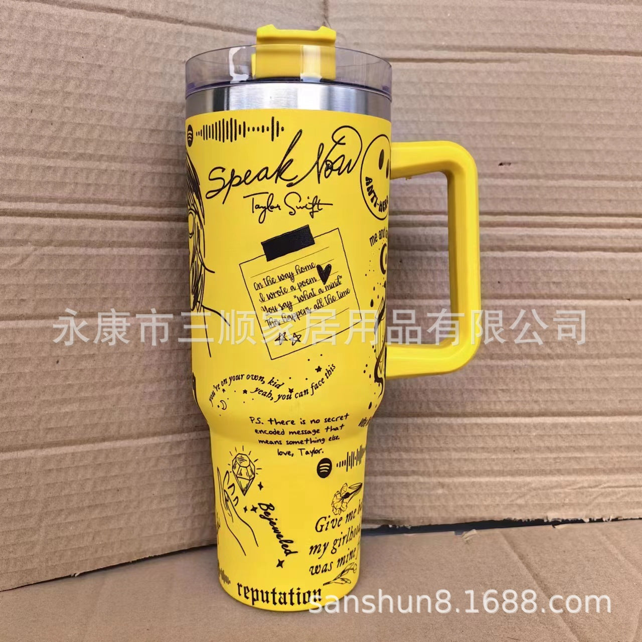 Wholesale 40oz Handle Car Mug Thermos with Straw Car Cooler Tumbler Ice Cup