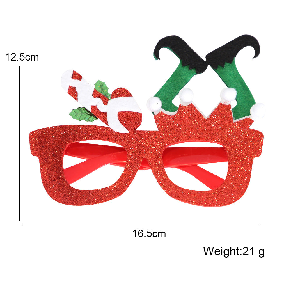Wholesale Christmas Glasses Children's Party Decorations Christmas Decorations Photo Props Elk Glasses Frame