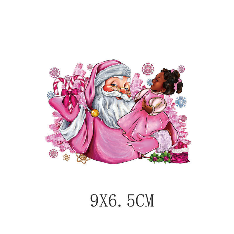 Wholesale Pink cartoon  heat transfer pattern  UV DTF Ready to Press Transfers Wraps