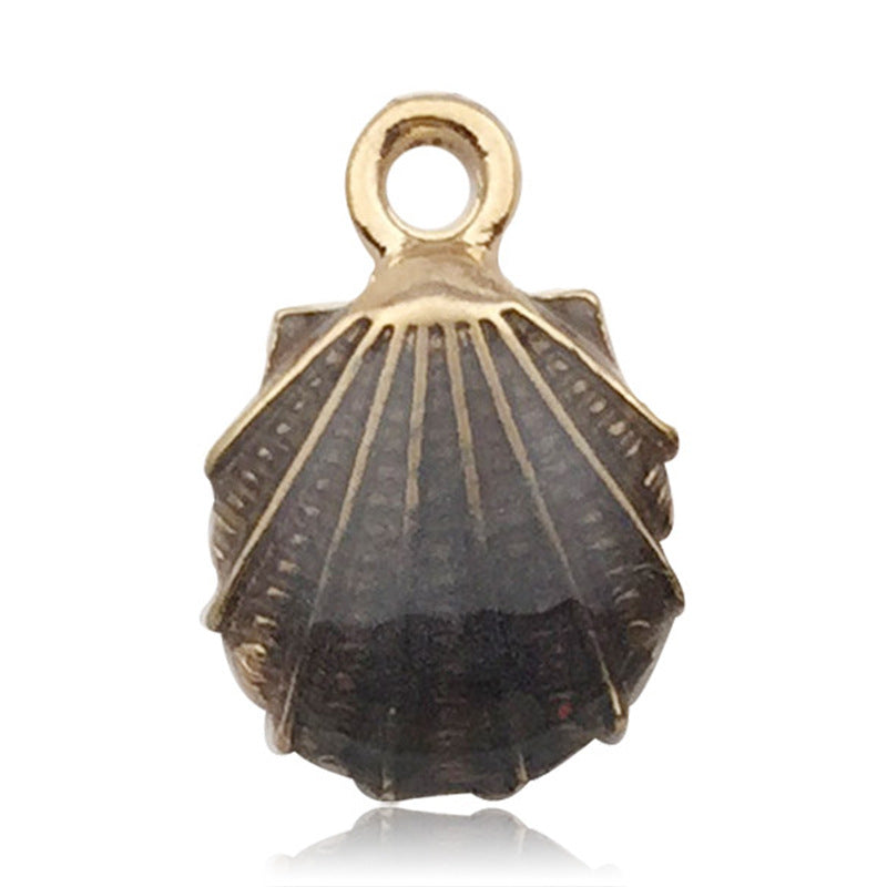 Wholesale Alloy Drip Oil Ocean Starfish Shell Pendant DIY Necklace Pendant Accessories