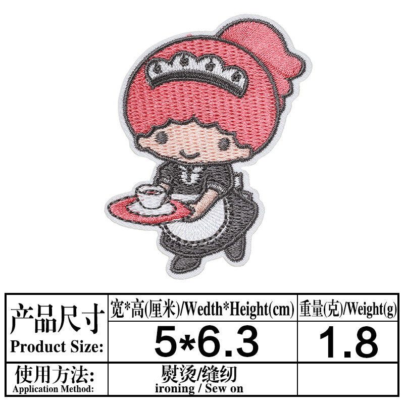 Wholesale super cute pink bunny cloth patch patch DIY patches OLY Exclusive