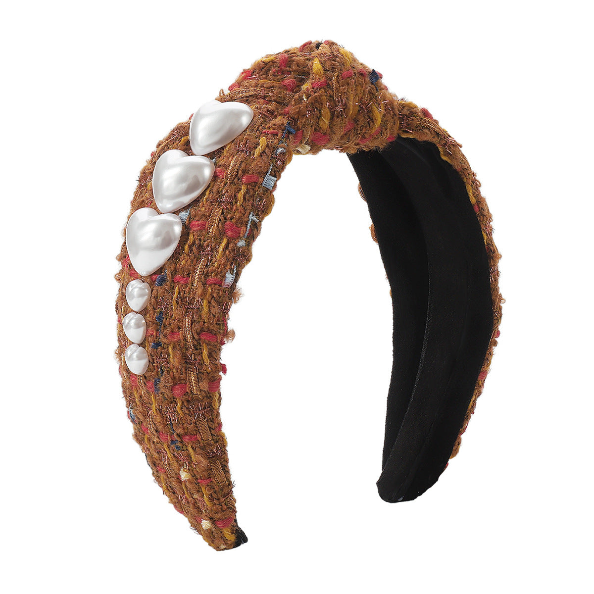 Wholesale Autumn and Winter Retro Fabric Love Knotted Headband