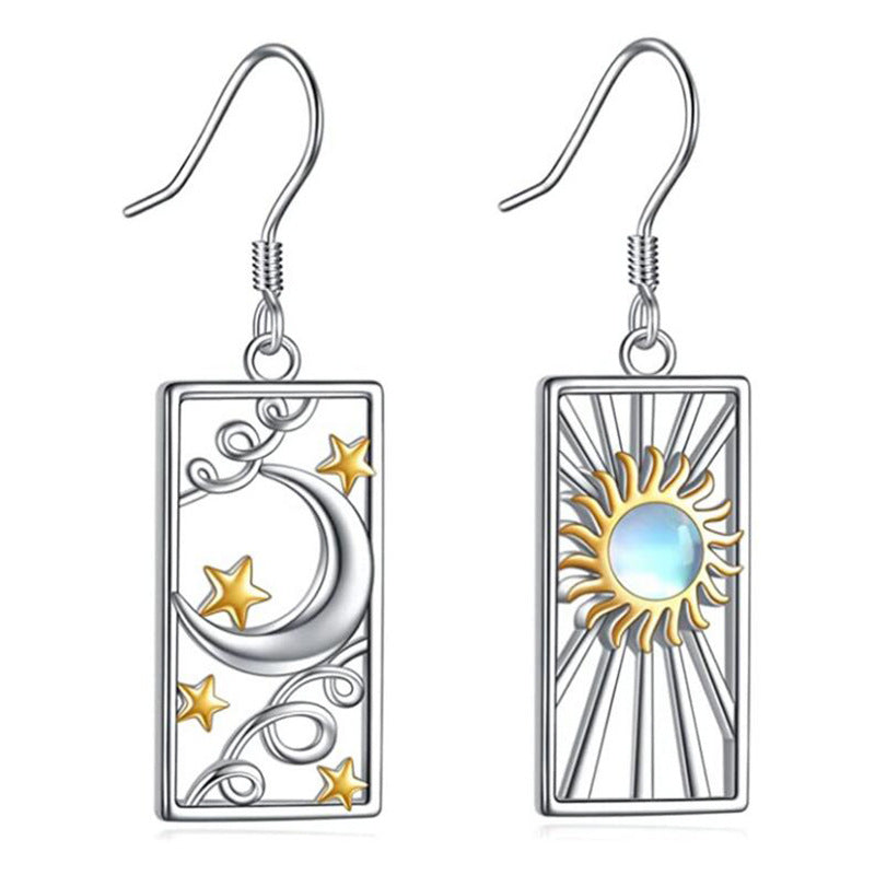 Wholesale Beautifully Personalized Moon Star Sun Earrings