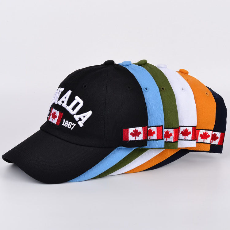 Wholesale Cotton Maple Leaf Canadian Flag Baseball Cap