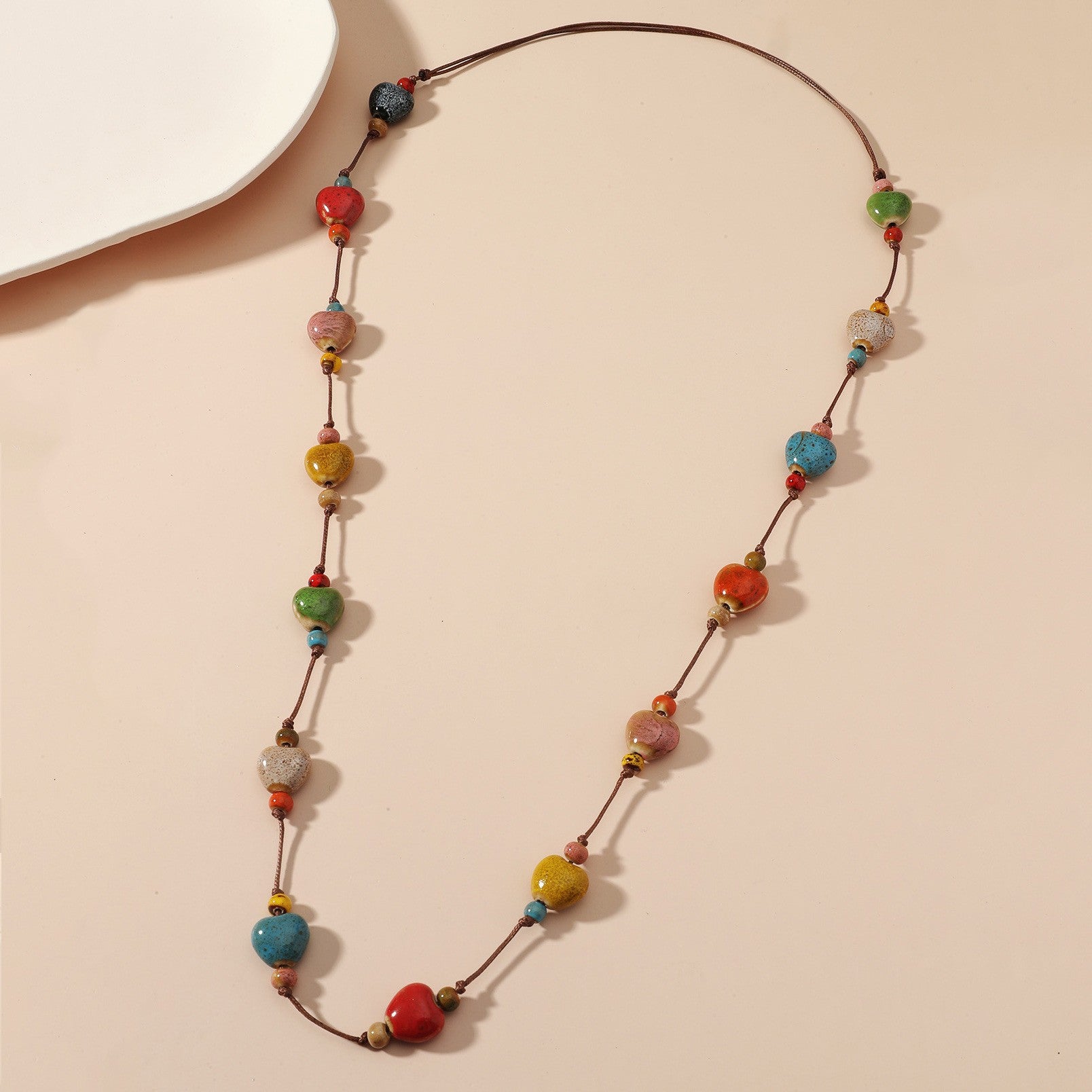 Wholesale Ceramic Gravel Colored Necklaces