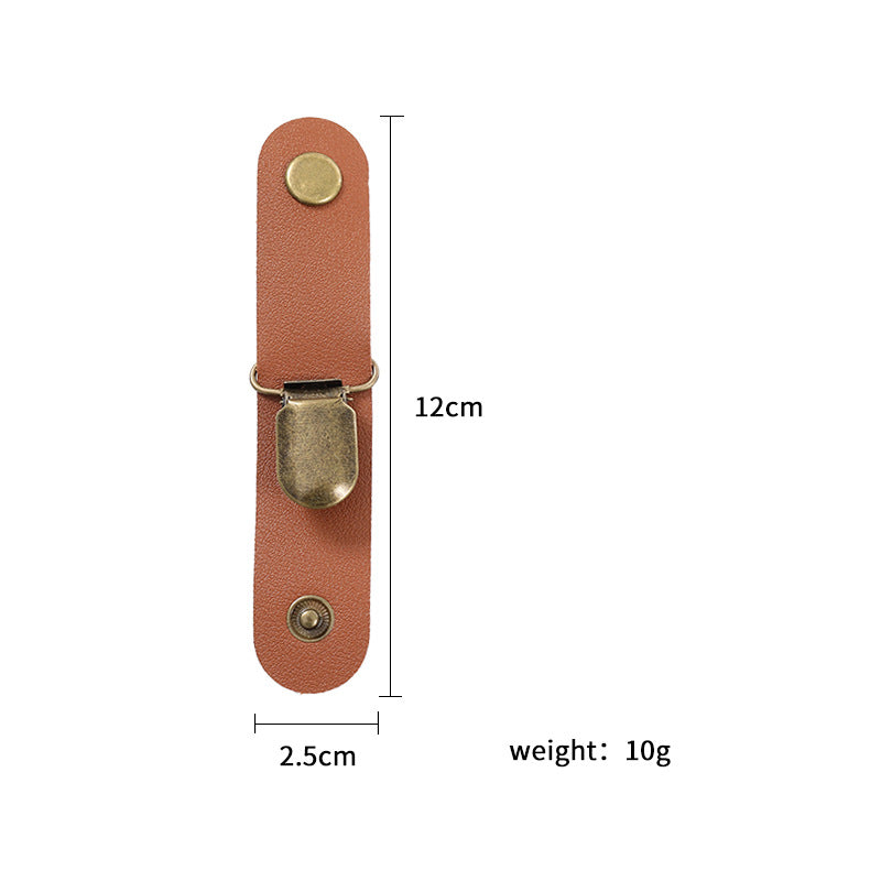 Wholesale 10PCS 2023 Sun Visor Clip Storage Clip PU Leather Multi-purpose Straw Hat Clip Accessories