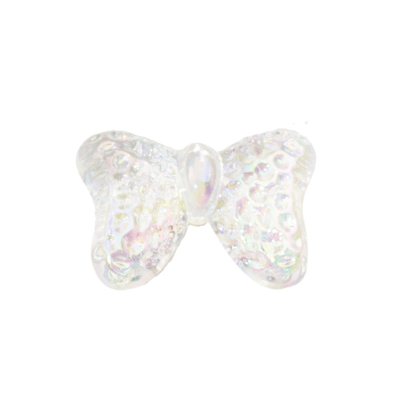 Wholesale 10PCS/PACK Glacier Bow Plated Colored Acrylic Beads