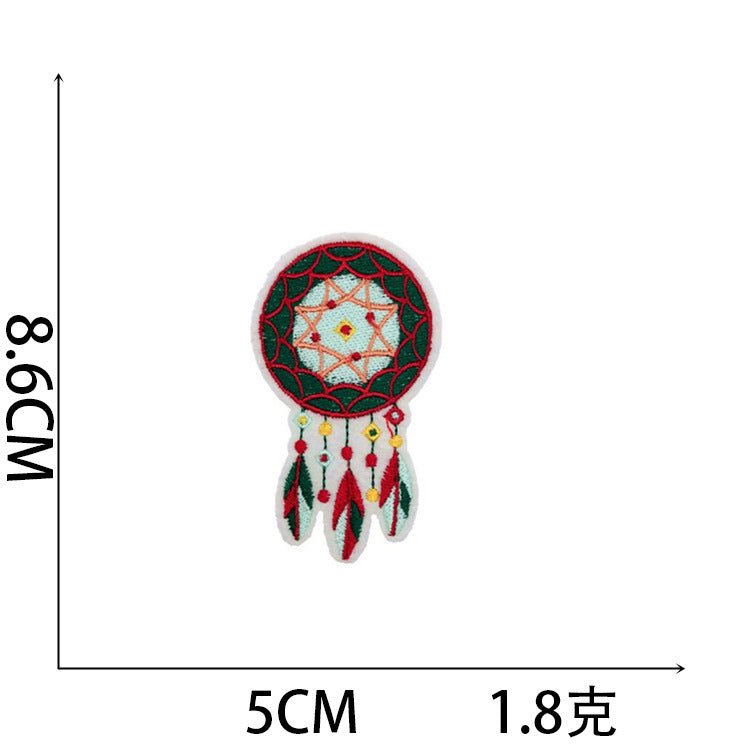 Wholesale Stylish Christmas Embroidered Patch Set Santa Snow Globe Polyester Iron On Appliques For Casual Clothing Boutique