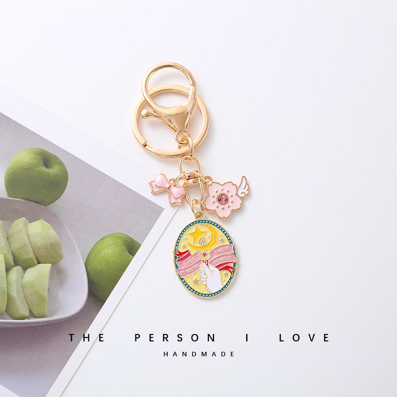 Wholesale Cute Unicorn Pony Rainbow Keychain