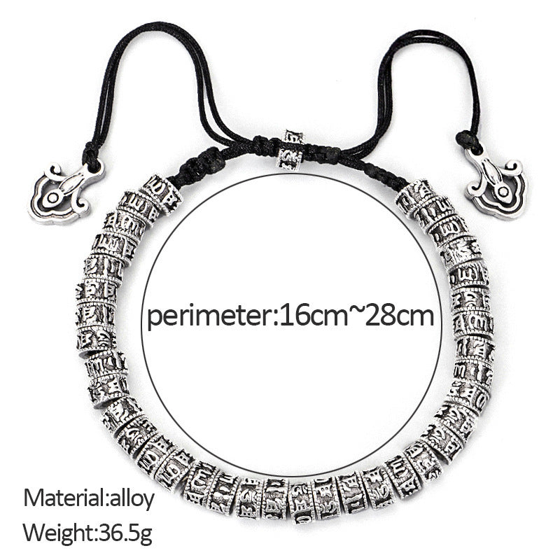 Wholesale Tibetan Six-character Motto Creative Hand-woven Rope Bracelet