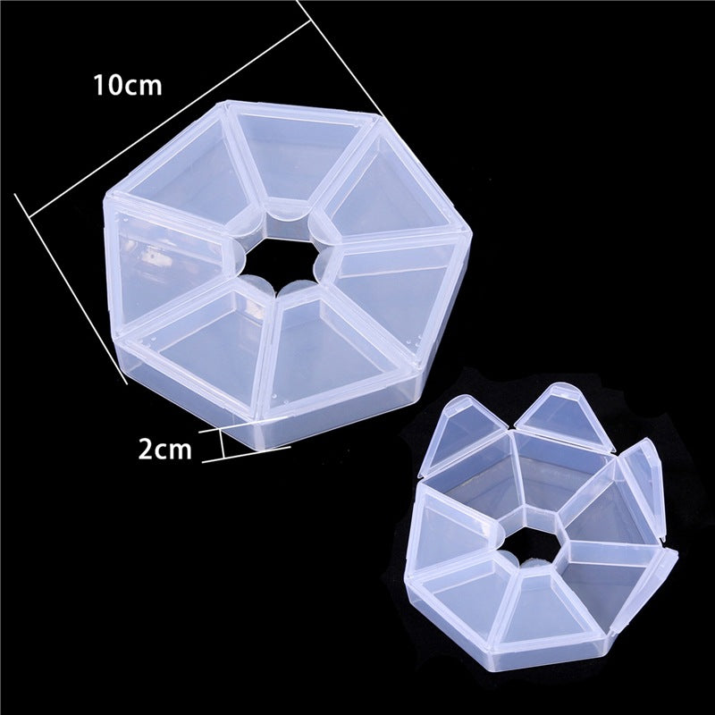 Wholesale Handmade DIY Bead Jewelry Removable Transparent Plastic Storage Box Tools
