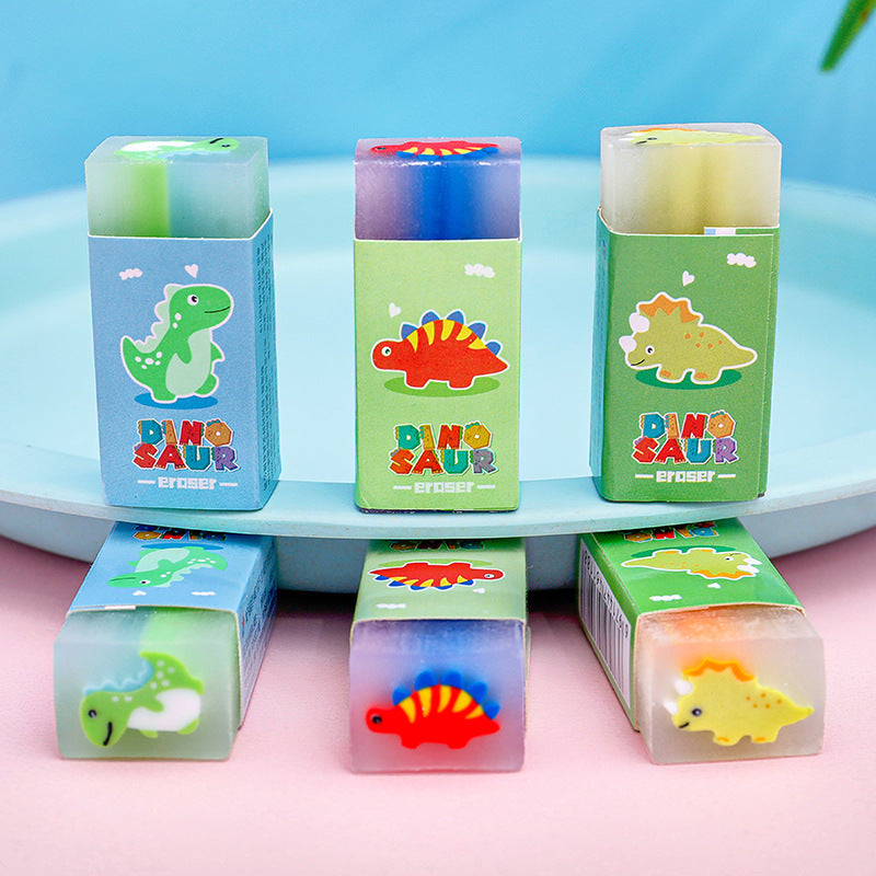 Cartoon PVC al por mayor borrador de dinosaurios pequeños