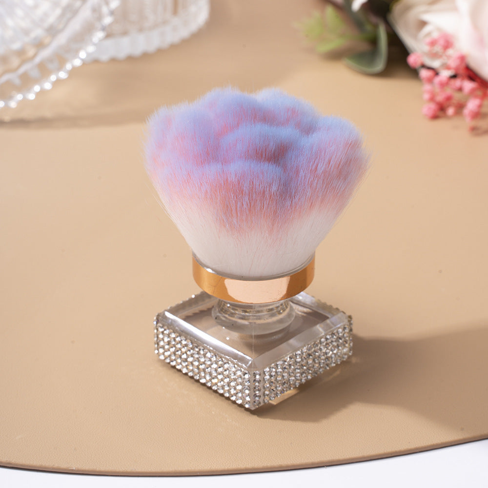 Wholesale Diamond-encrusted advanced multi-functional hot selling single nail art dust powder brush foundation brush makeup brush beauty makeup