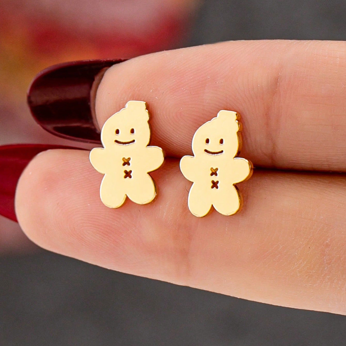 Wholesale 5pcs  Christmas hat  snowman earrings