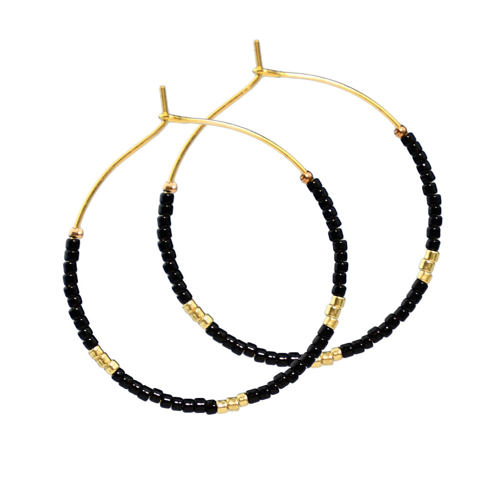 Wholesale Colorful Rice Beads Large Earrings