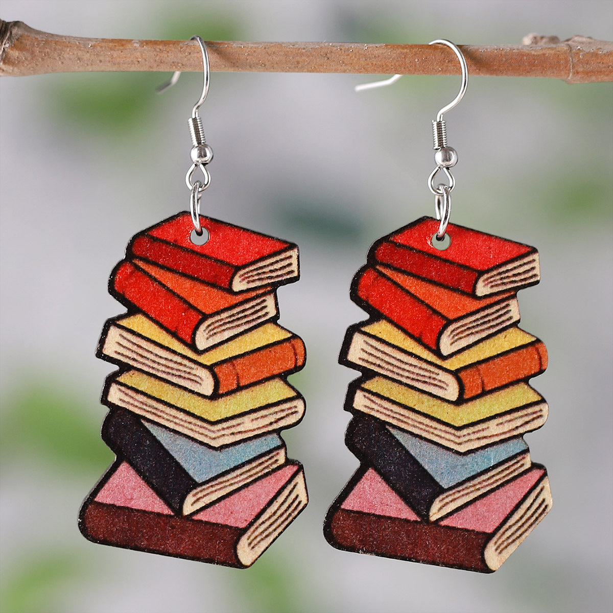Wholesale Heart-shaped textbook earrings