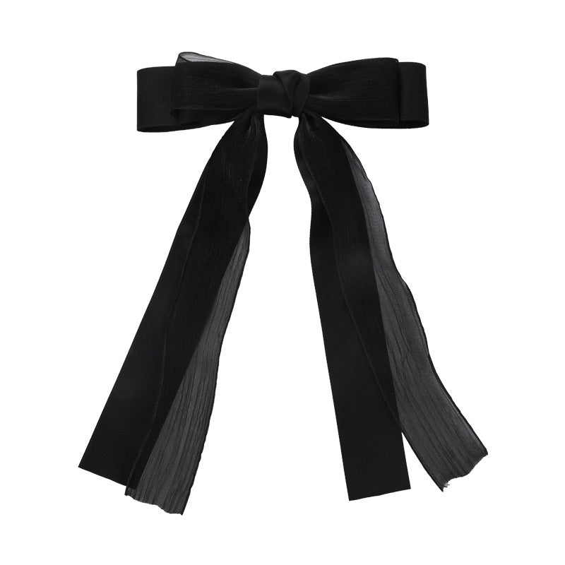 Wholesale Mesh Chiffon Bow Spring Clip