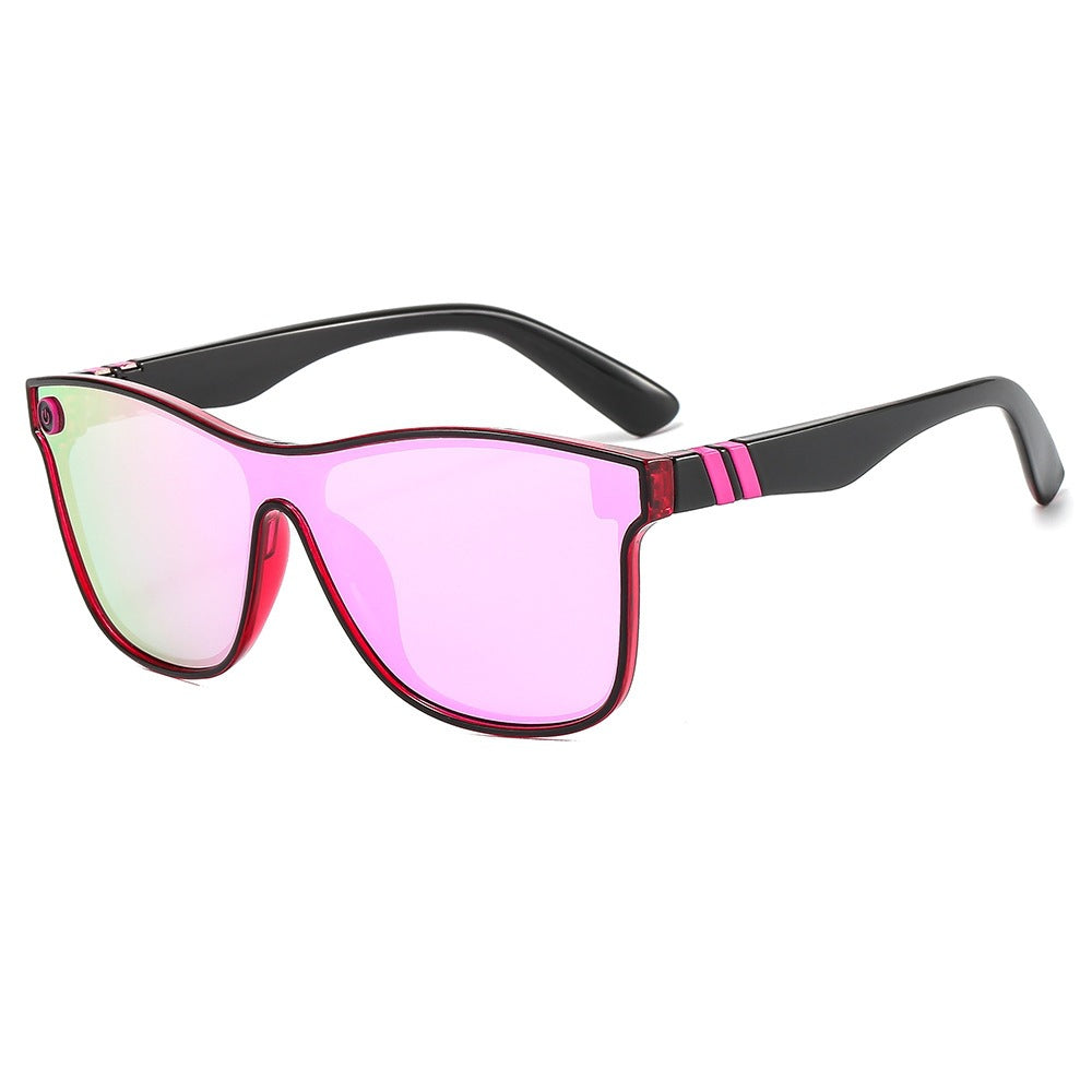 Wholesale Colorful One-piece Cycling PC Sunglasses