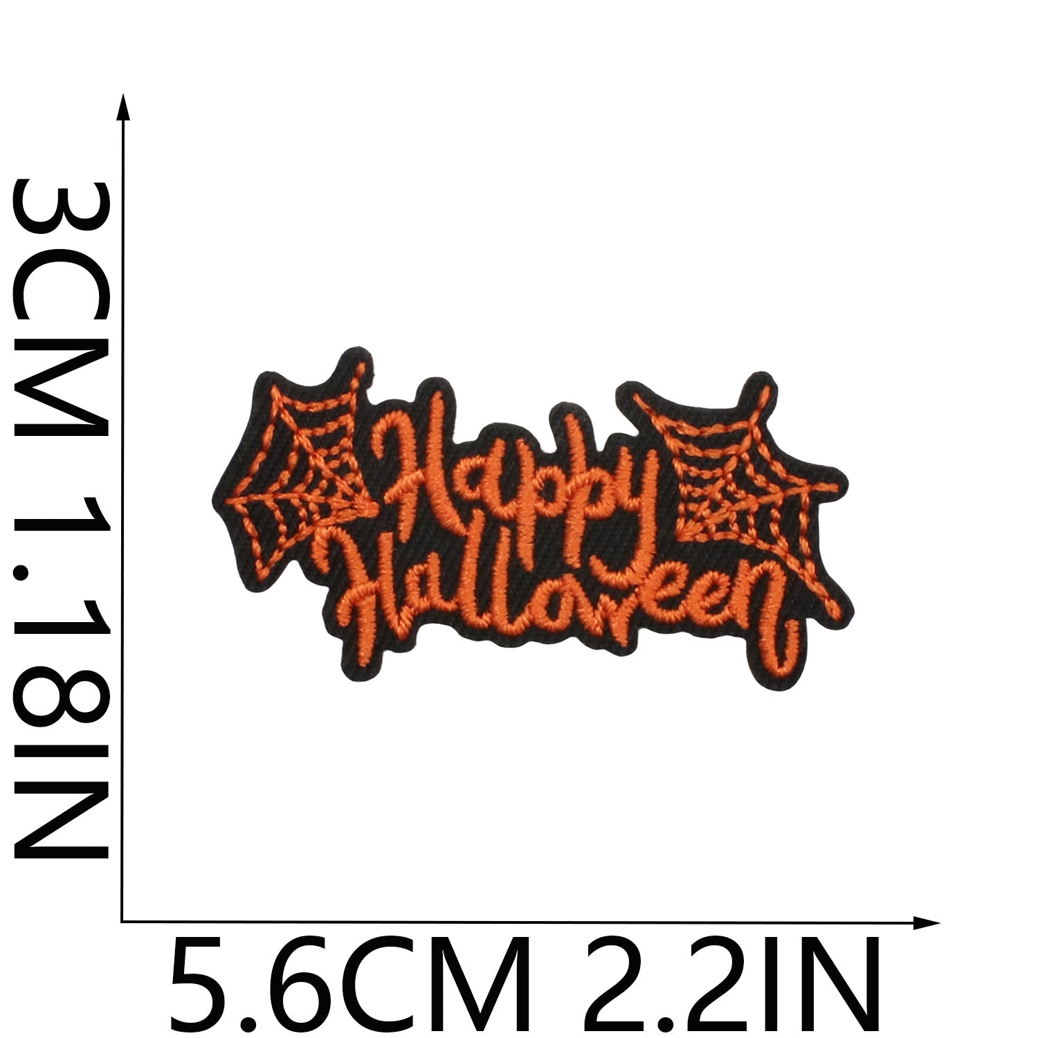 Wholesale   Web Ghost Embroidered Iron On Patches Polyester Thread Sheet For ets Backpacks