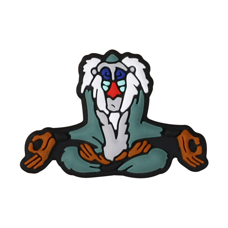 Wholesale  20pcs Lion Silicone Beads Fashion Jewelry DIY Decorative Accessories Cartoon Silicone Beads