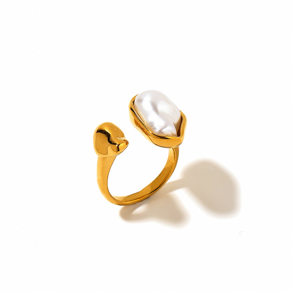 Wholesale Steel Stainless Steel Ring Vintage Round Irregular Rings