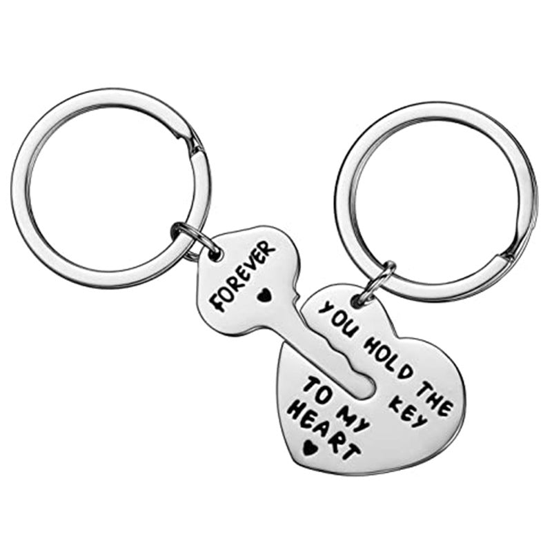Wholesale 5pcs You Hold The Key To . .   Stainless Steel Lettering Keychain