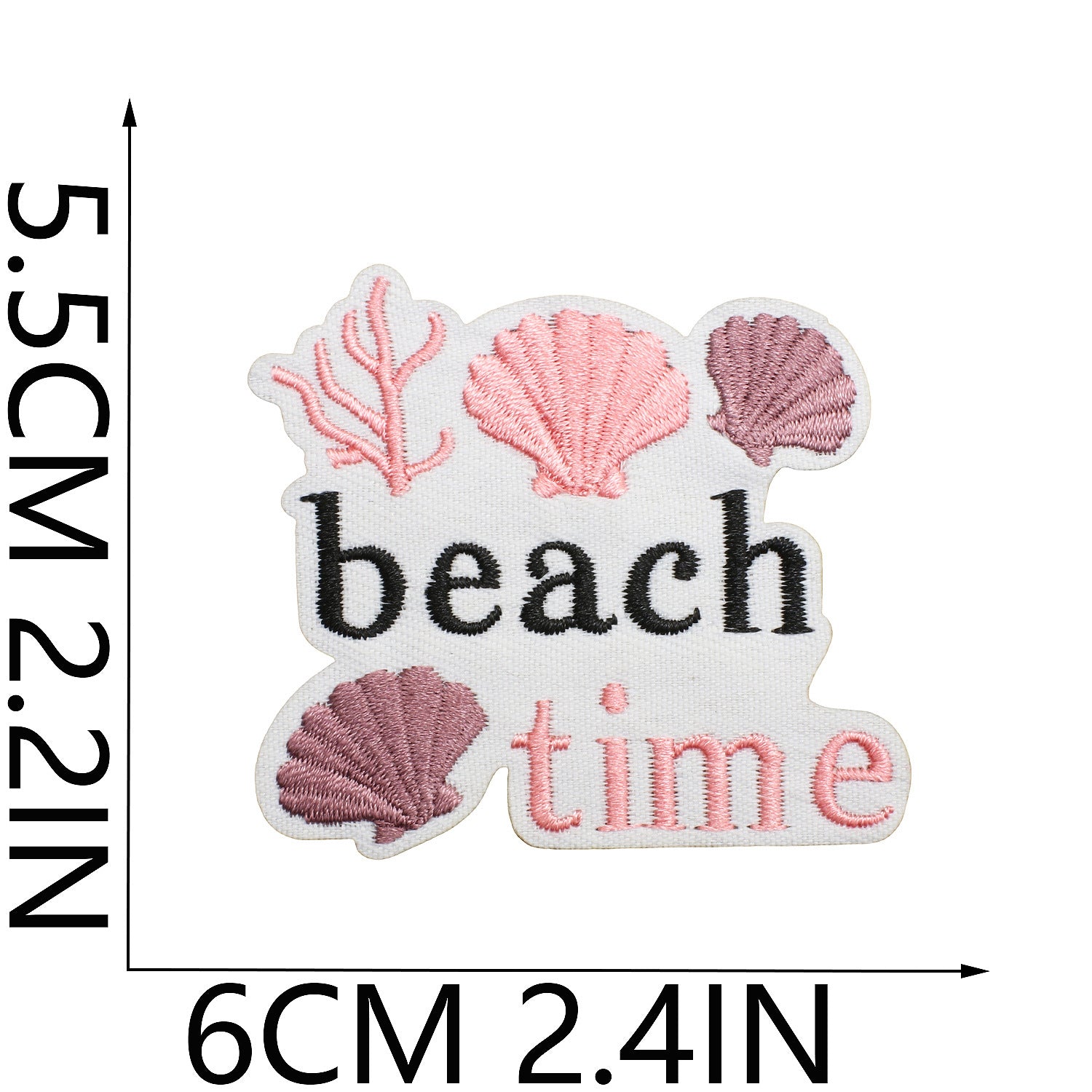 Wholesale Pink Surf Girl Embroidered Patch With Turtle Shell Bow Shark Decorative Fashion Accessory For Clothing DIY Craft Boutique Resale