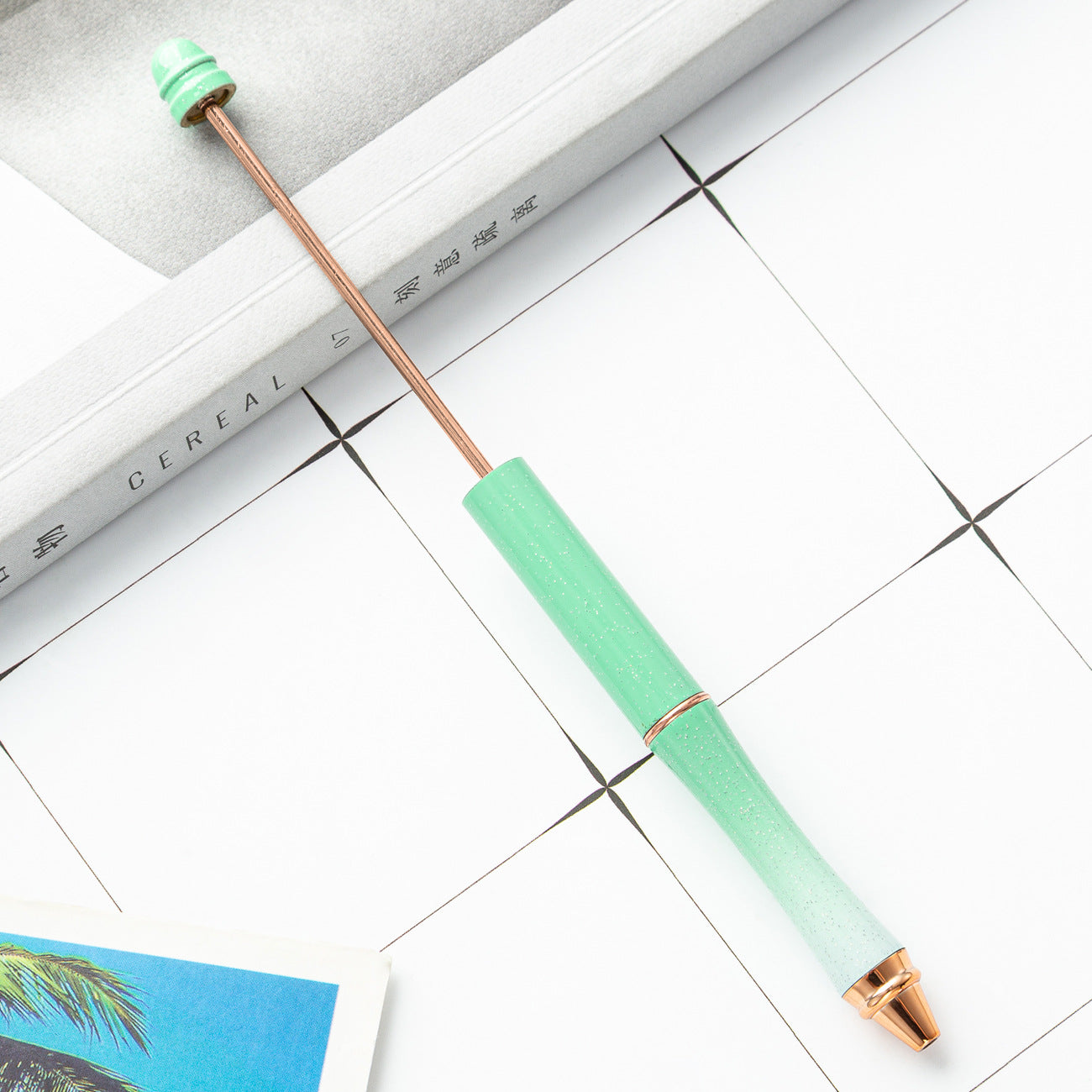 Wholesale Rose Gold Metal  DIY Beadable Pen Ballpoint Pen