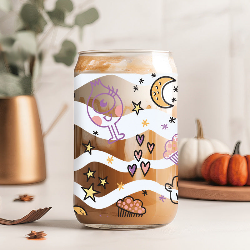 Wholesale Cute Cartoon   16oz Cup UV DTF Wraps