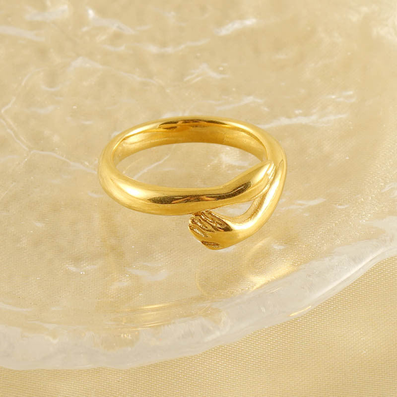 Wholesale 18k Gold Stainless Steel Titanium Steel Ring