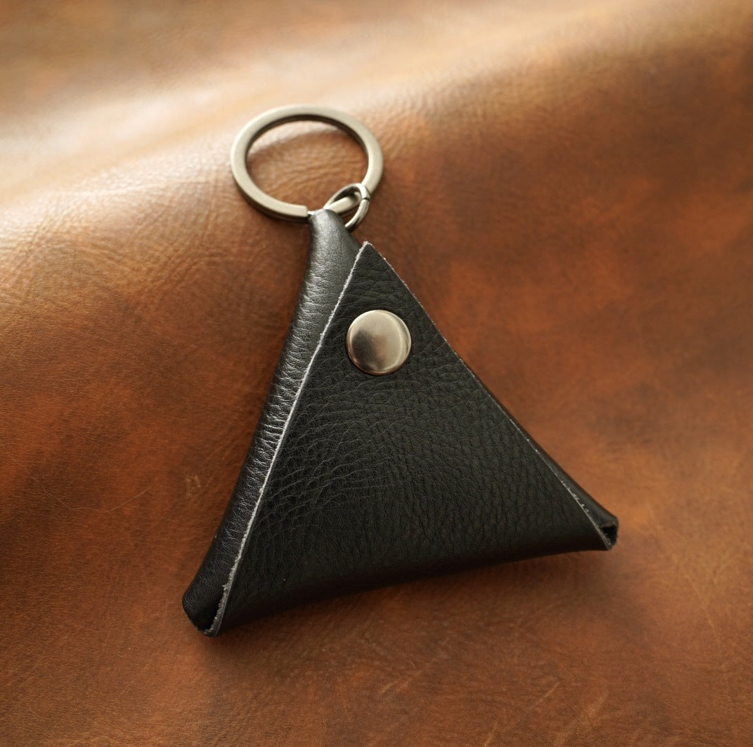 Wholesale Triangle Zero Wallet Cowhide Key Buckle