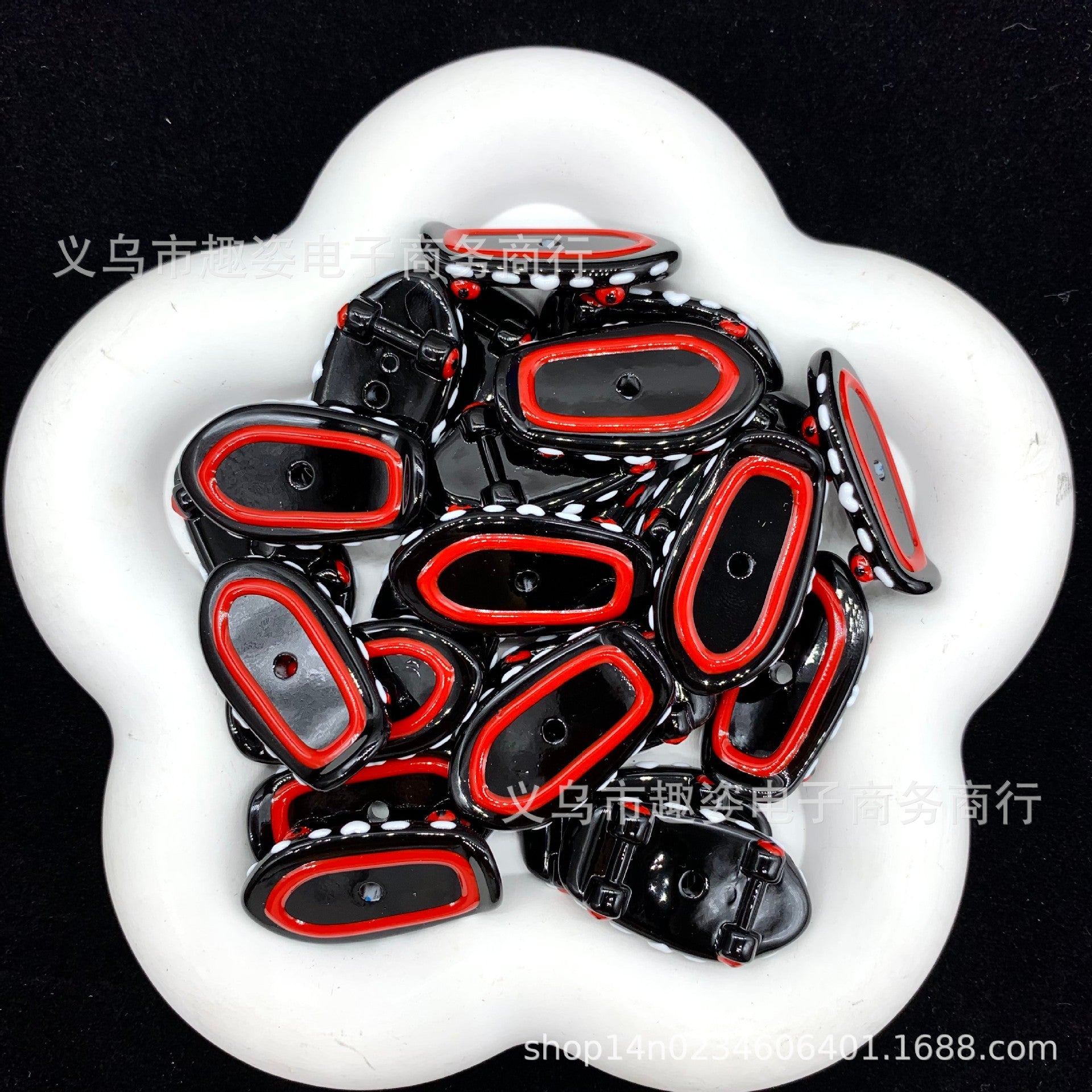 Wholesale Colorful skateboard hand-painted beads Acrylic Beads