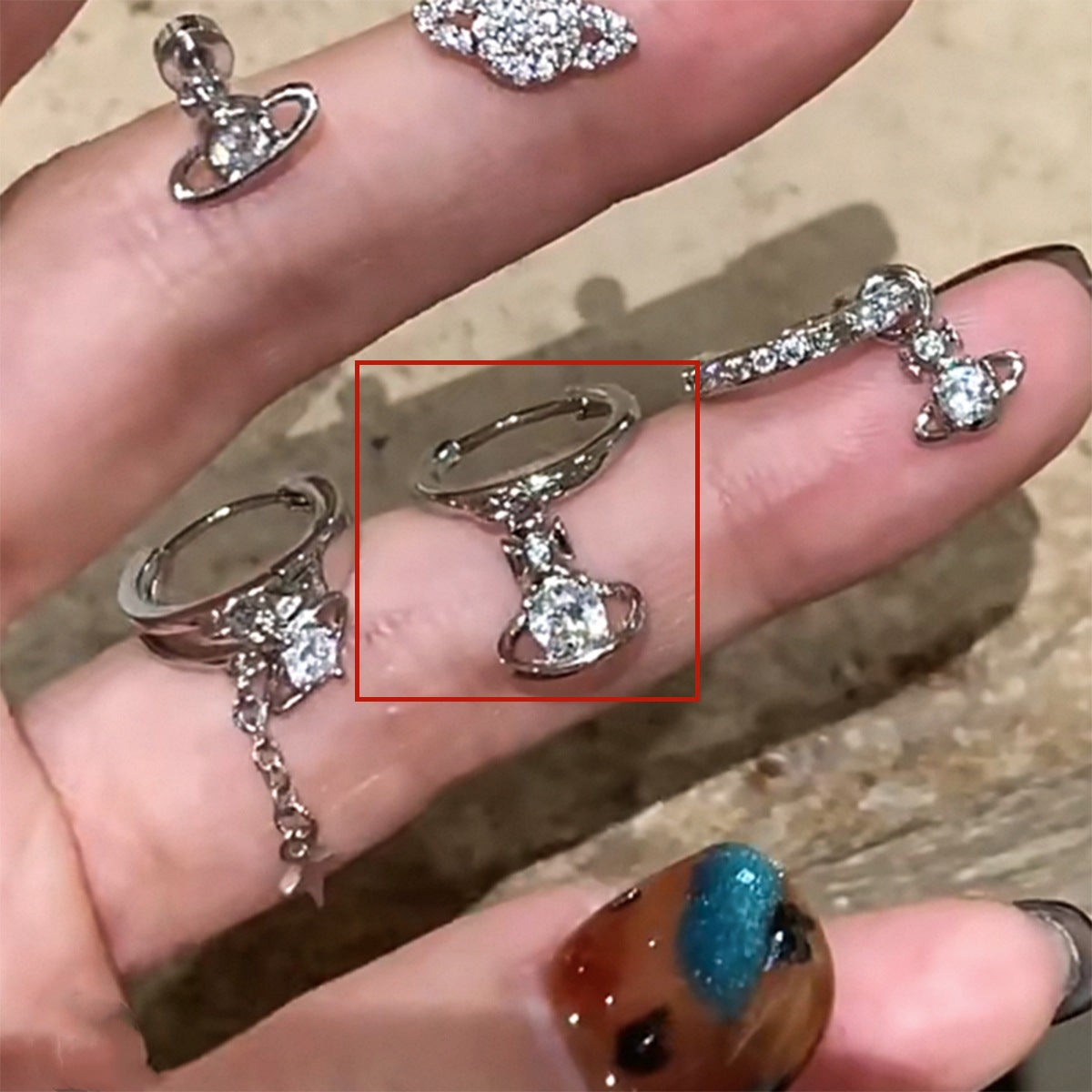 Wholesale Saturn Ear Bone Nail Medical Titanium Steel Ear Snail Sleep Free Earrings Ear Buckle