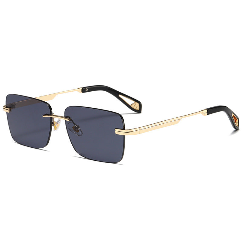 Wholesale Retro Frameless Square PC Sunglasses