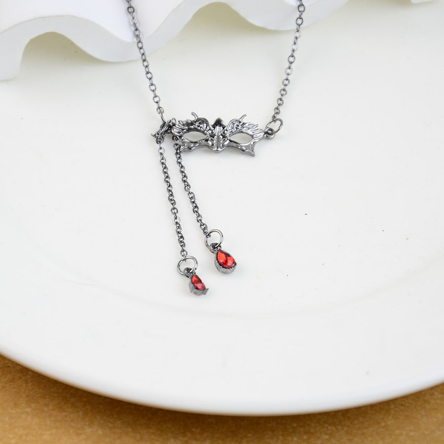 Wholesale  Party Mask Diamond Zinc Alloy Necklace