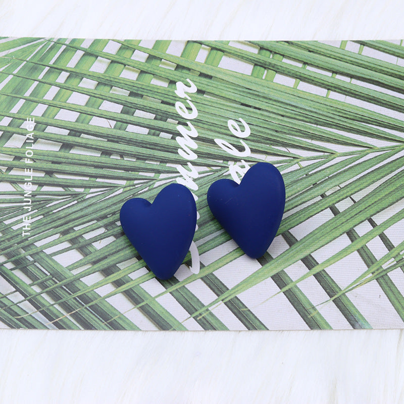 Wholesale Valentine's Day 18 Colors Small Heart Valentine's Day Acrylic Earrings