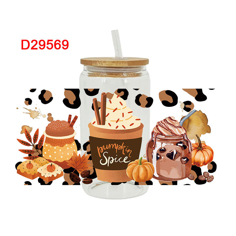 Wholesale coffee beverages 16oz Cup UV DTF Wraps