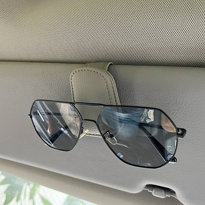 Wholesale Car glasses clip glasses visor sunglasses car multi-function card holder