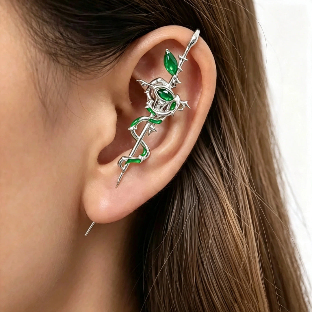 Wholesale Gothic Snake Ear Cuff Copper Electroplated Punk Earrings For Women Party Fashion Accessory OLY Exclusive