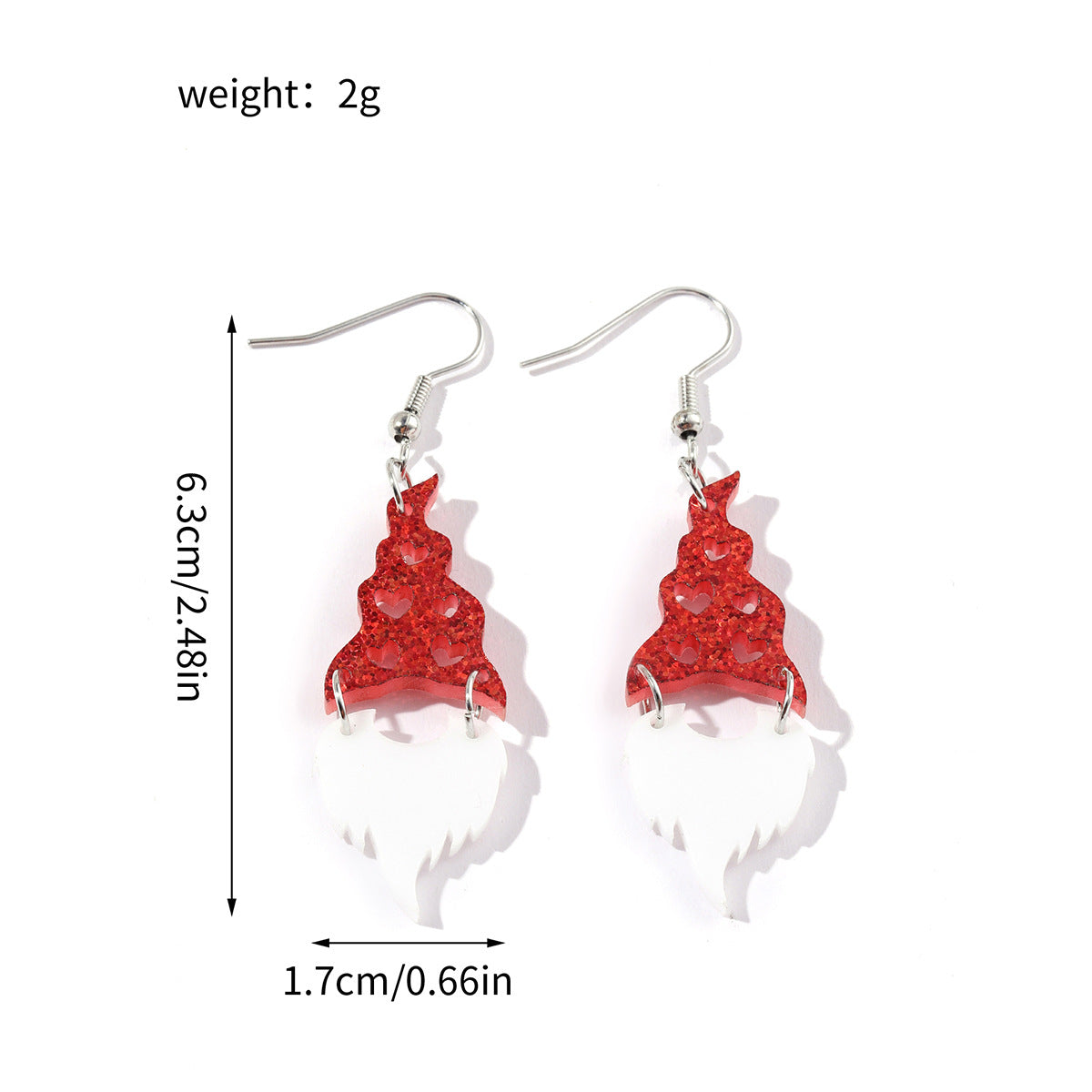 Wholesale Wholesale Valentine's Day series love bear acrylic earrings