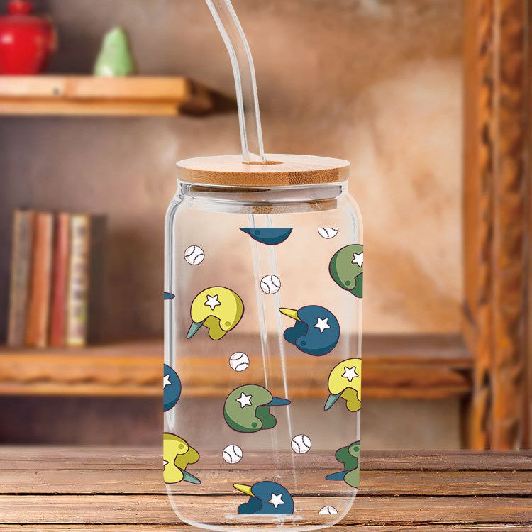 Wholesale Baseball Bow  16oz Cup UV DTF Wraps