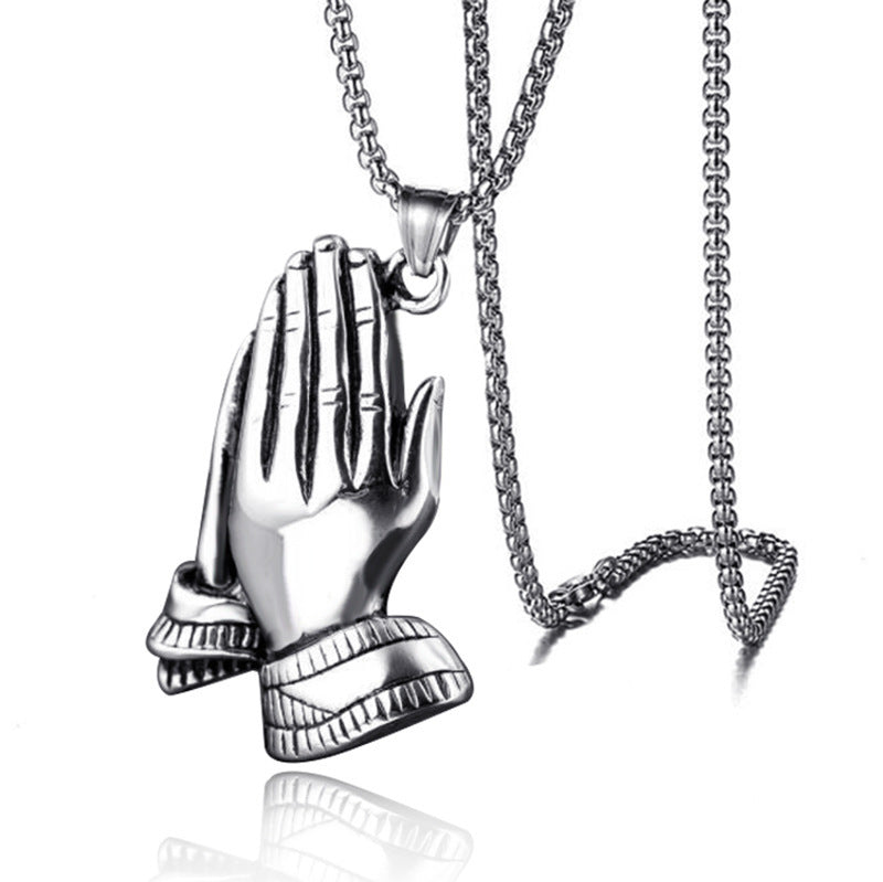 Wholesale Solid men's domineering axe vintage necklace