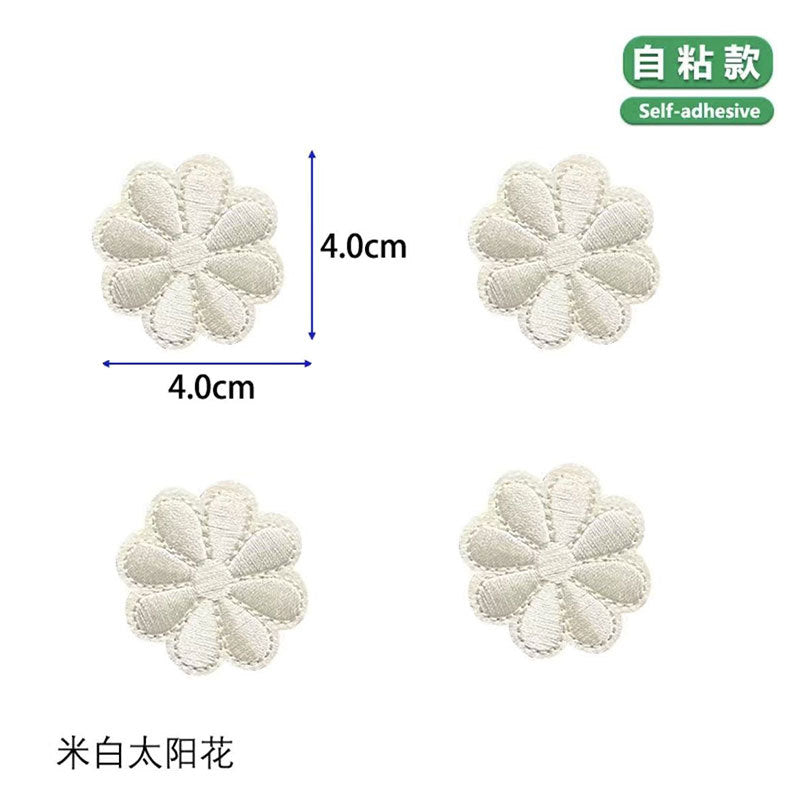 Wholesale No-sew self-adhesive embroidery patch seamless repair hole embroidery applique