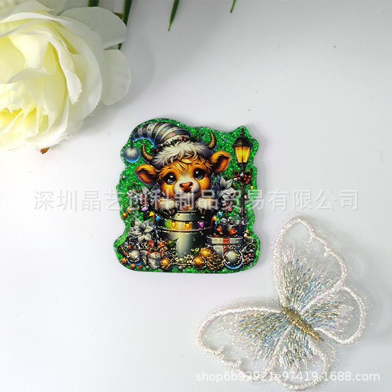 Wholesale 10pcs/ pack Acrylic DIY Accessories and Jewelry  Christmas Series