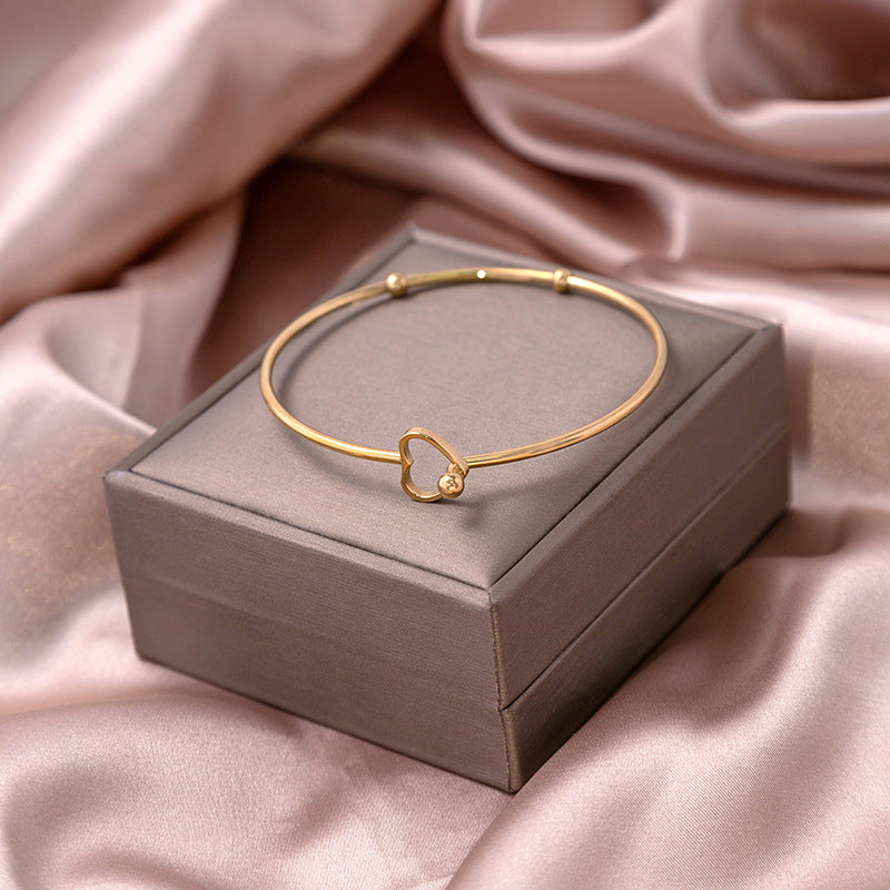 Wholesale Hollow Crescent Stainless Steel Bracelet