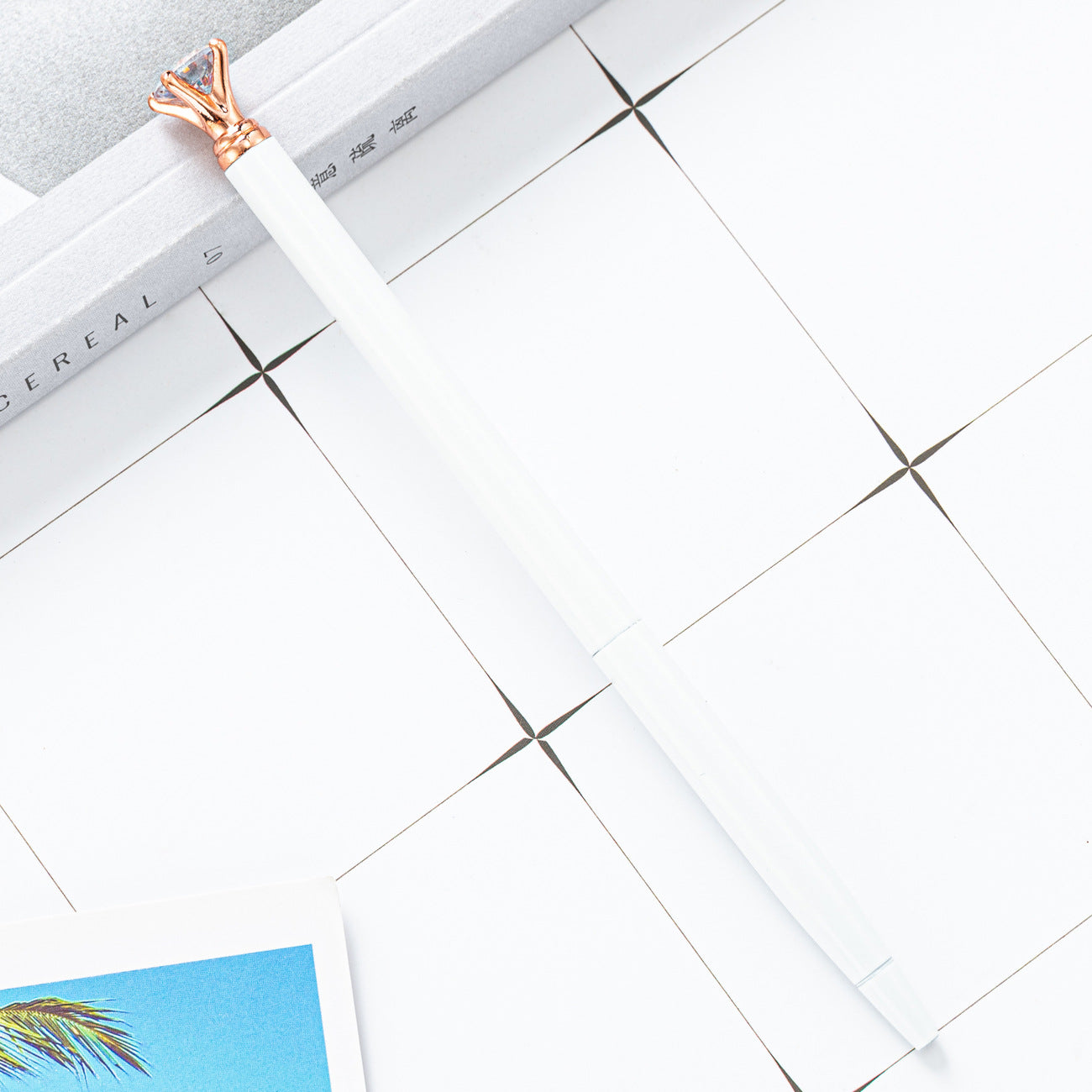 Hoelsale Pens Gradient Small Diamond Ballpoint Pen Metal Pen