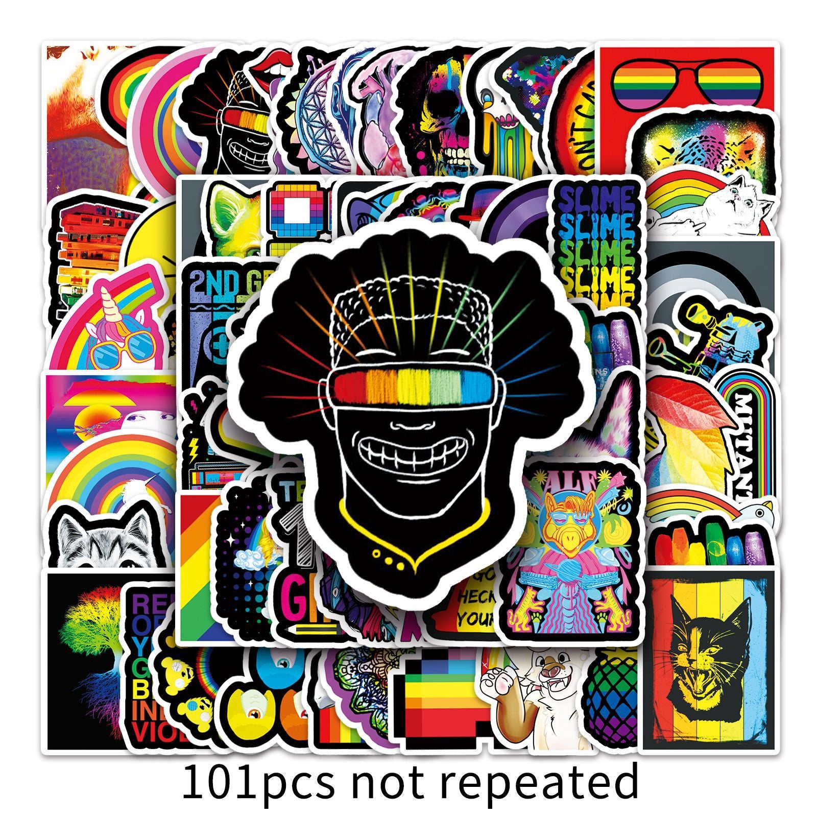 Wholesale 101 Colorful Graffiti Personality Stickers