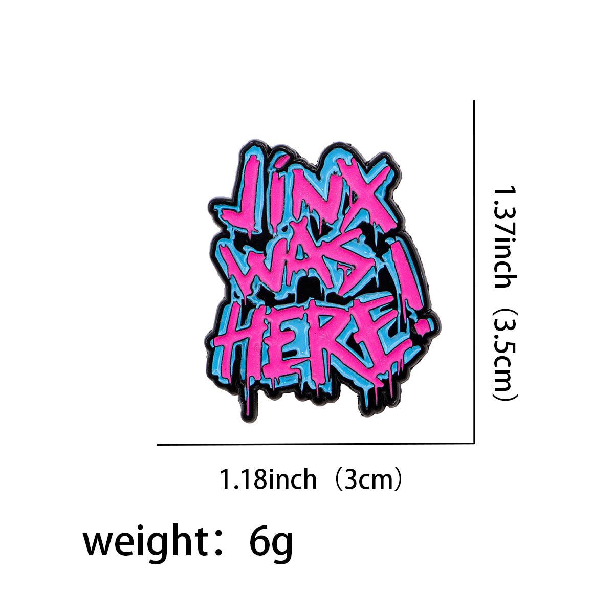 Wholesale 8pcs/pack Creative English Letter Brooch Cartoon Metal Badge